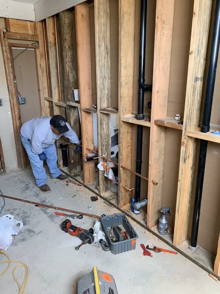 Commercial rough-in plumbing for Water Heater Replacement in West Bountiful